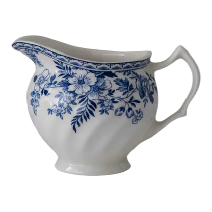 Milk Jug Floral Blue Hamptons