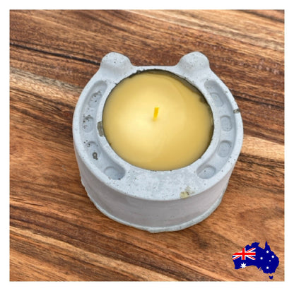 Pure Beeswax horseshoe Horse Candle Aussie Handmade
