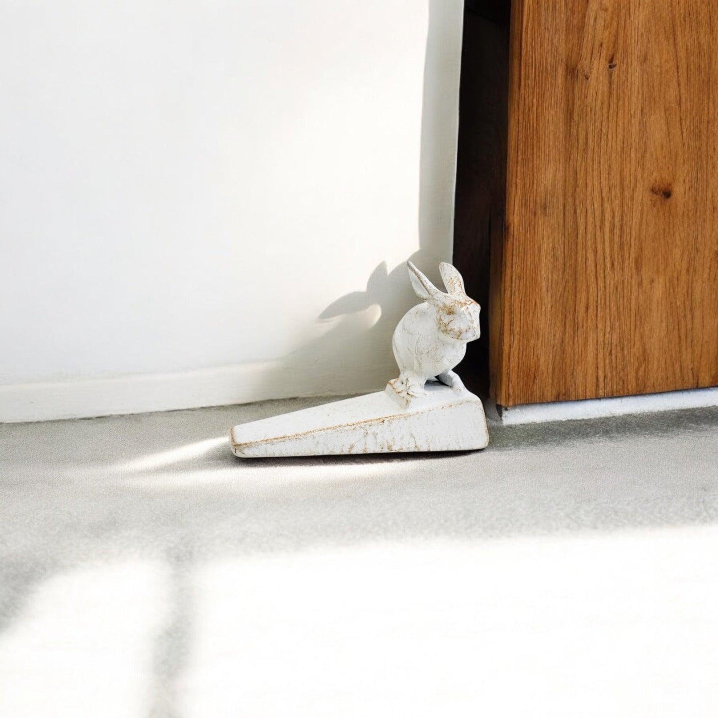 Rabbit Rustic Door Stop Stopper Wedge - The Renmy Store Homewares & Gifts 