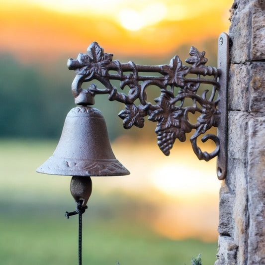 Door Bell Cast Iron Vintage Grape