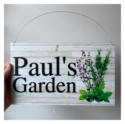 Herb Herbs Garden Custom Personalised Sign