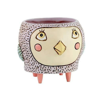 Bird Birdie Pot Planter Funky Pot Plant Pink - The Renmy Store Homewares & Gifts 