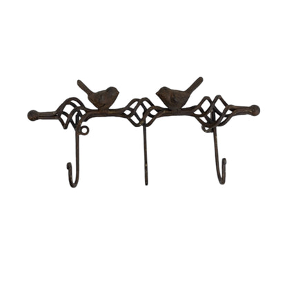 Bird Hook Cast Iron Three Key Garden Vintage