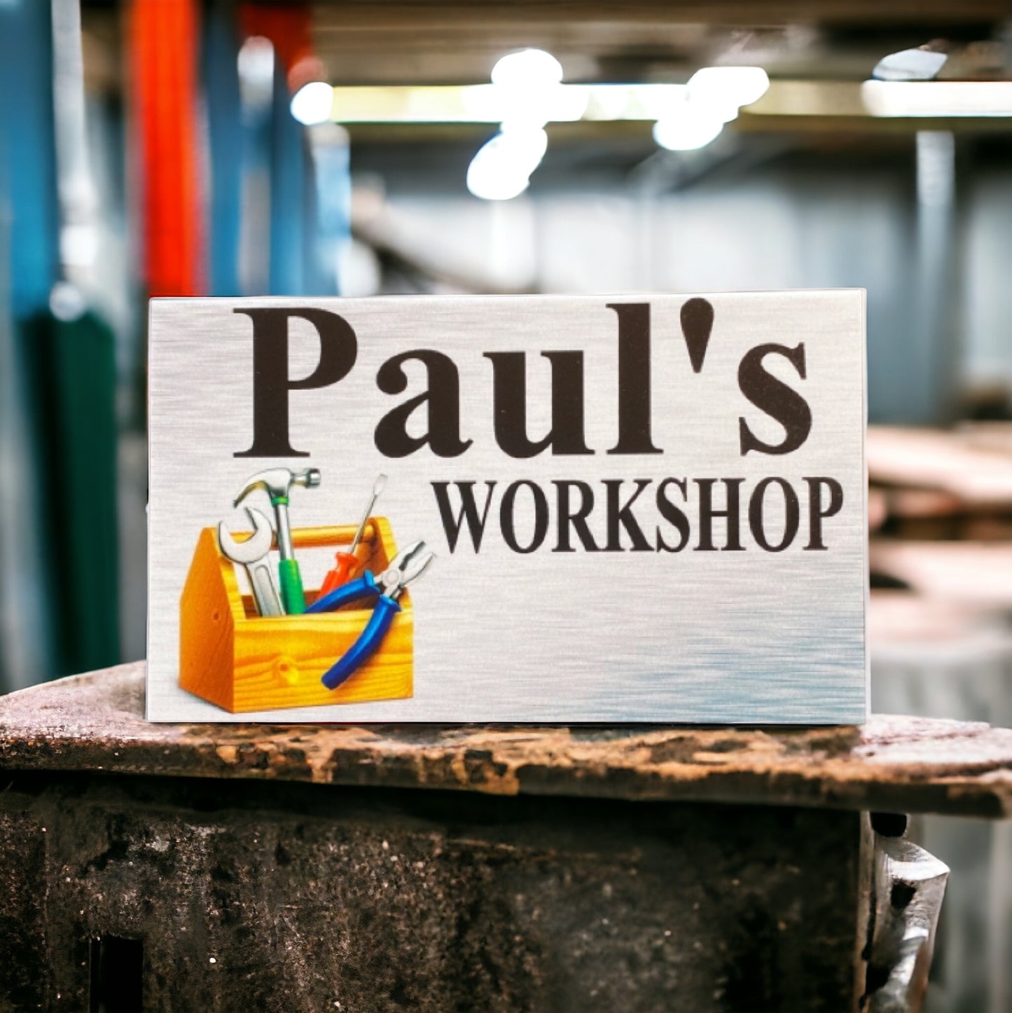 Workshop Tools Tool Custom Personalised Sign - The Renmy Store Homewares & Gifts 