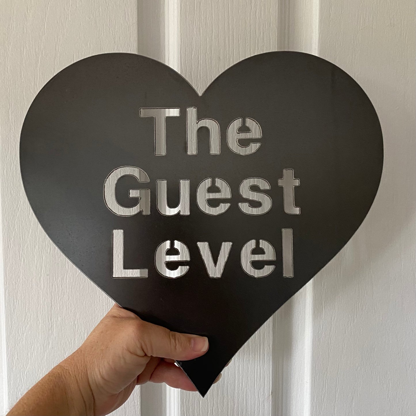 Custom Heart Personalised Sign - Rusty Metal - Aussie Made