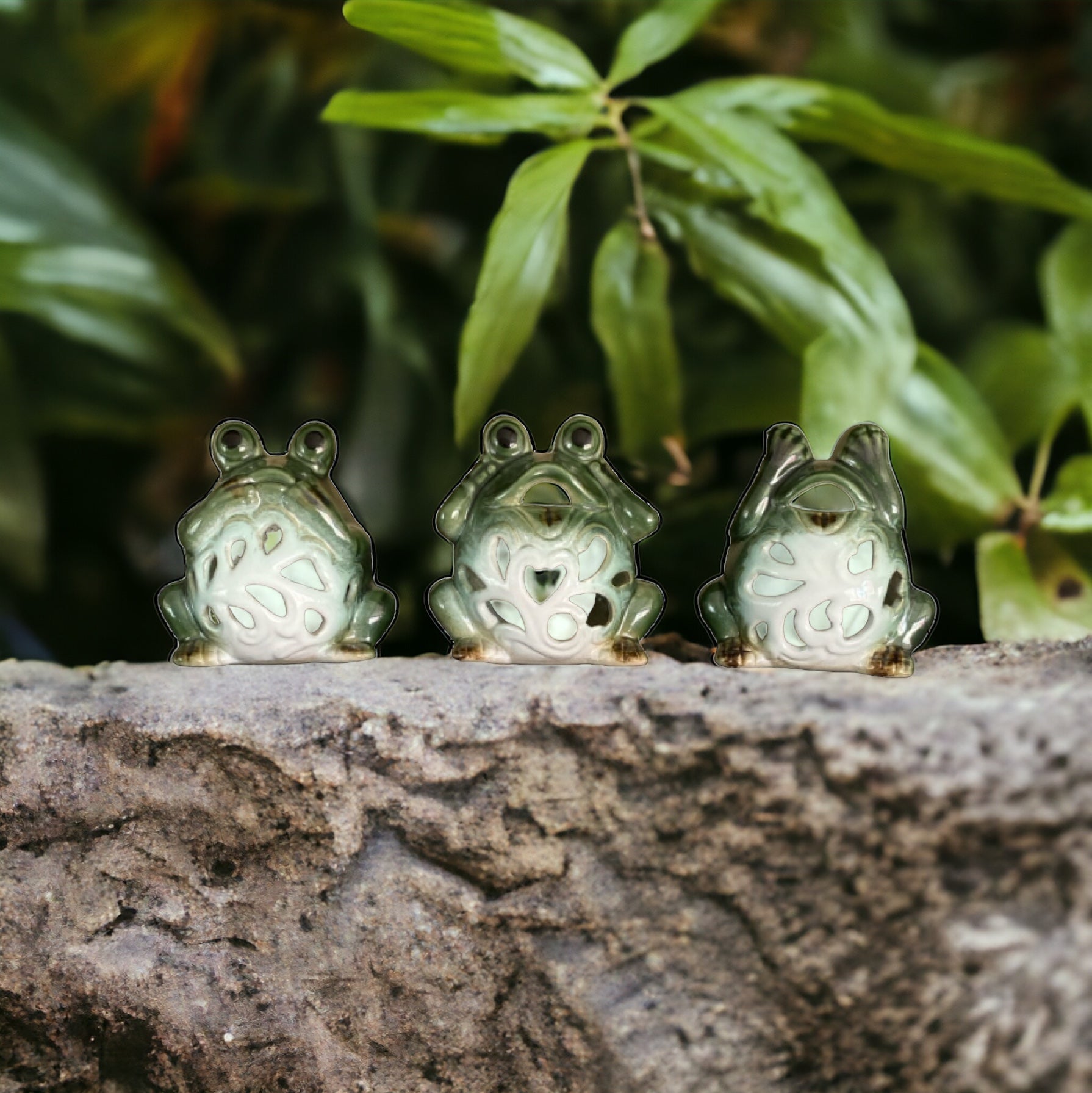 Frog Set of 3 Candle Holder - The Renmy Store Homewares & Gifts 