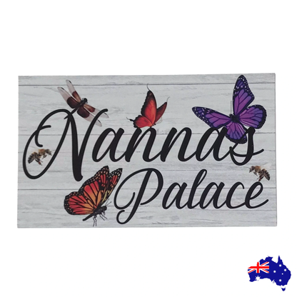 Butterfly Dragonfly Custom Personalised Palace Sign - The Renmy Store Homewares & Gifts 