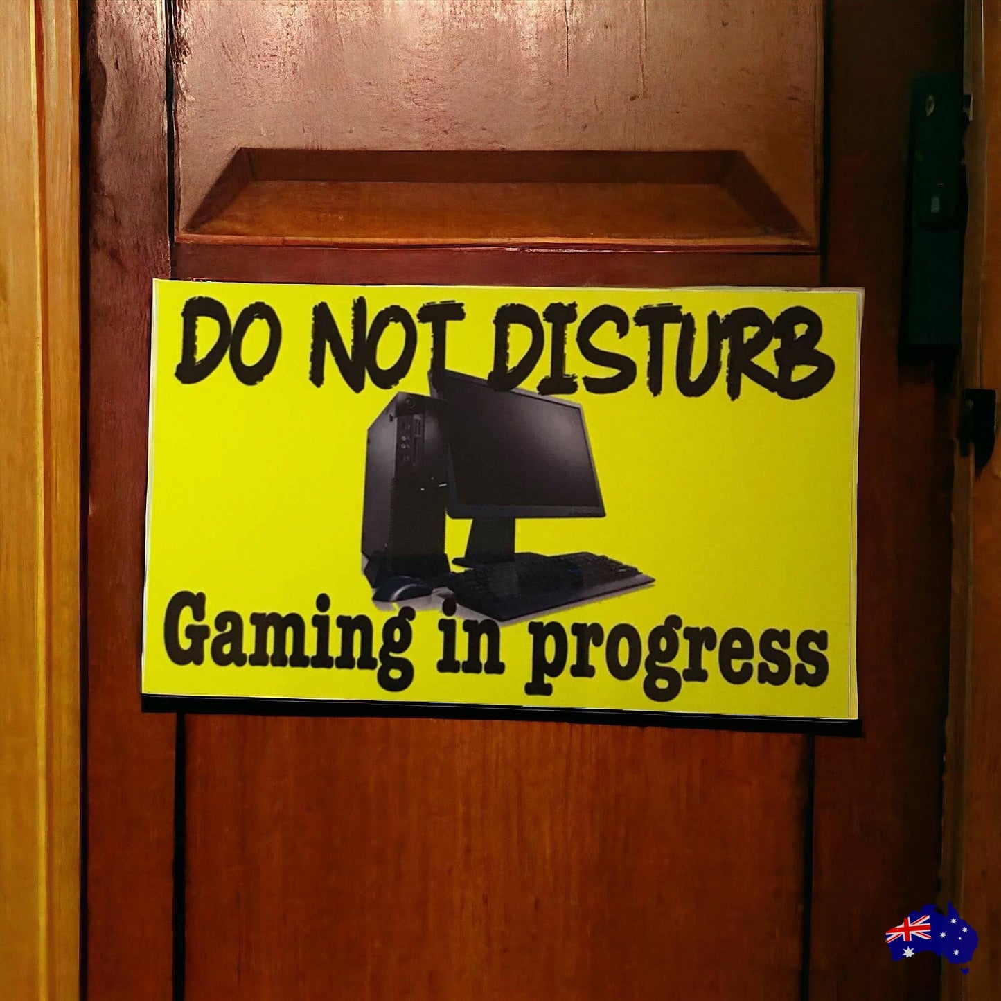 Computer Gaming In Progress Do Not Disturb Sign - The Renmy Store Homewares & Gifts 