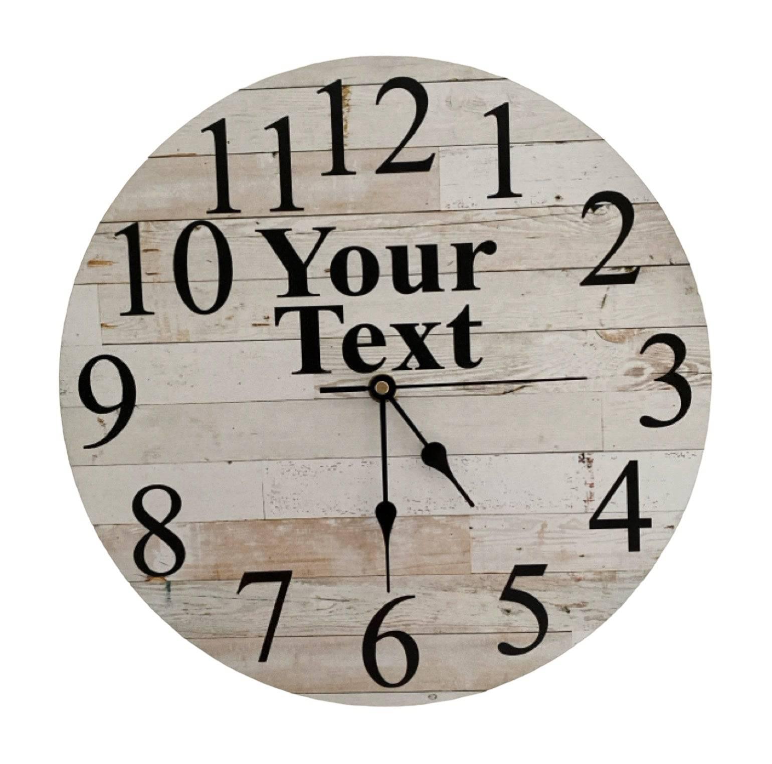 Clock Wall Wooden Custom Personalised Aussie Made - The Renmy Store Homewares & Gifts 