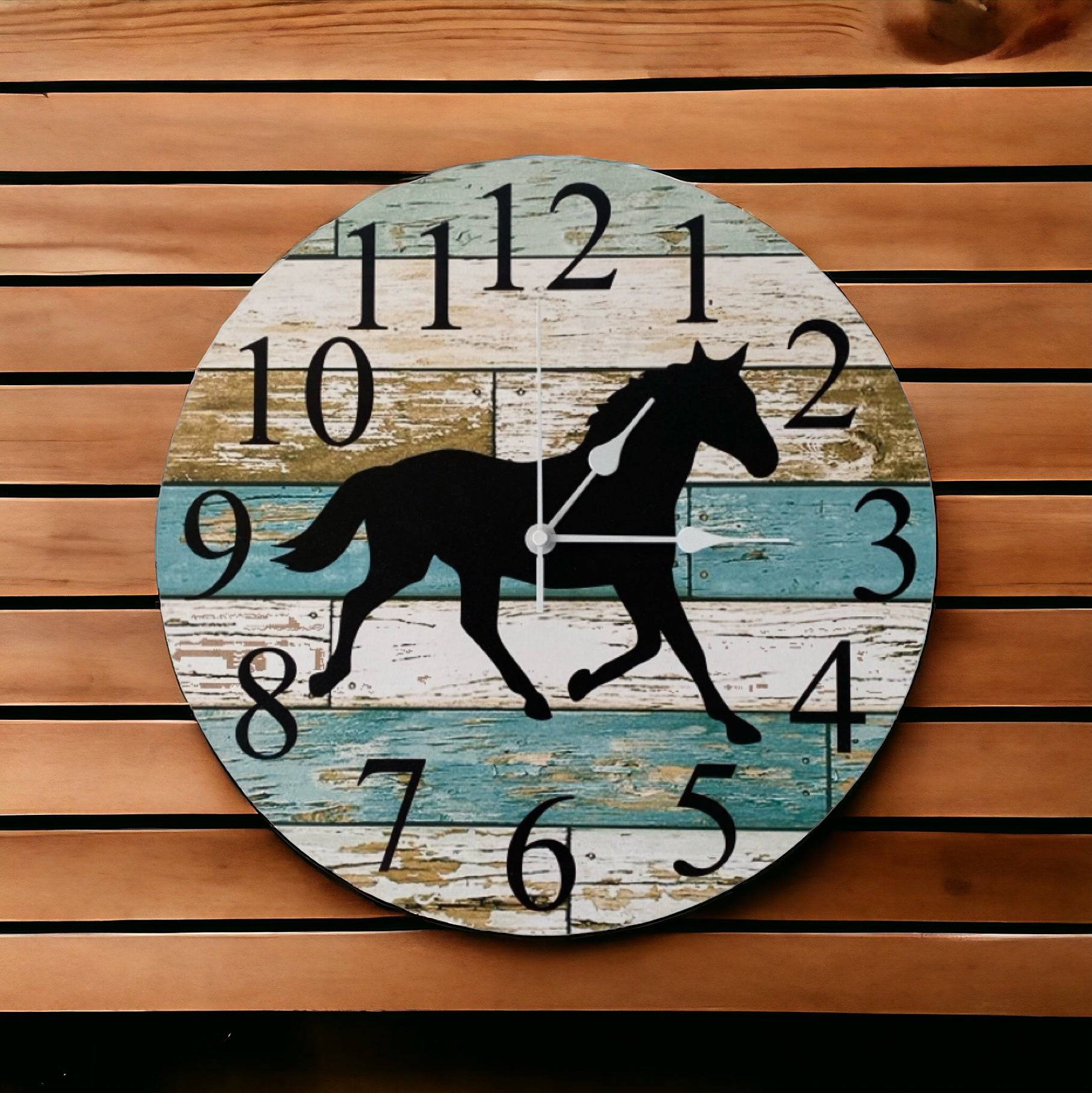 Clock Wall Horse Farmhouse Aussie Made - The Renmy Store Homewares & Gifts 