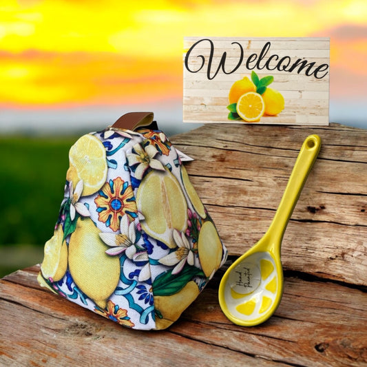 Lemon Door Stop Welcome Sign and Spoon Gift Set - The Renmy Store Homewares & Gifts 