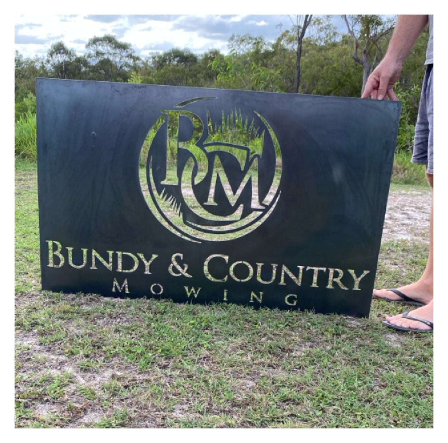 Property Street House Personalised Rusty Cor10 Steel Metal Sign