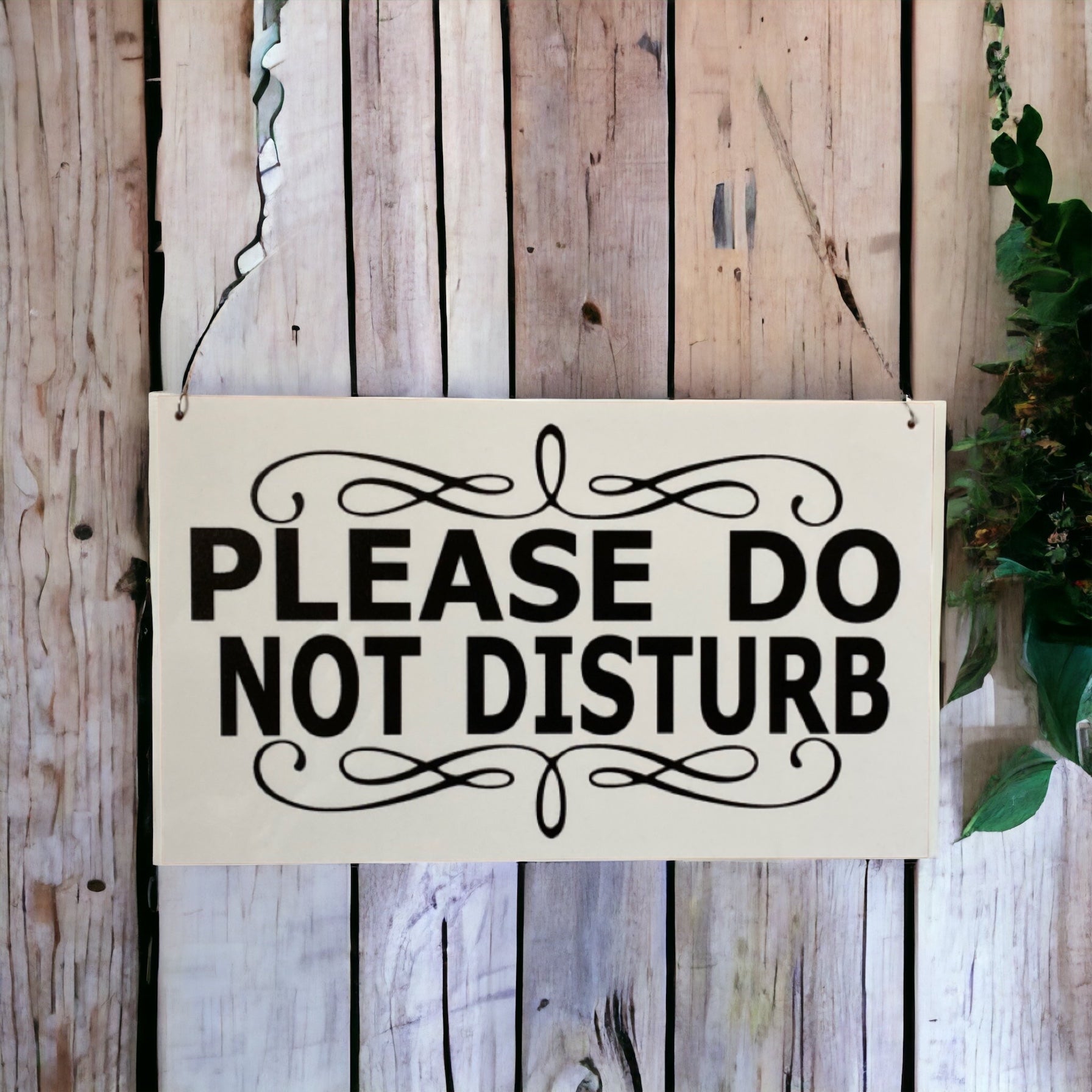 Please Do Not Disturb White Sign - The Renmy Store Homewares & Gifts 