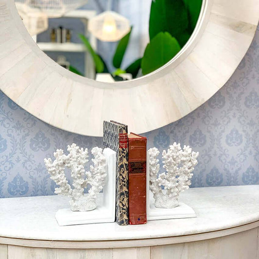 Book Ends Bookend Coral Beach House - The Renmy Store Homewares & Gifts 