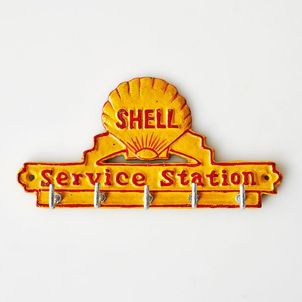 Shell Service Hook Key Rack Vintage