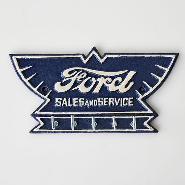 Ford Sales Service Hook Key Rack Vintage - The Renmy Store Homewares & Gifts 