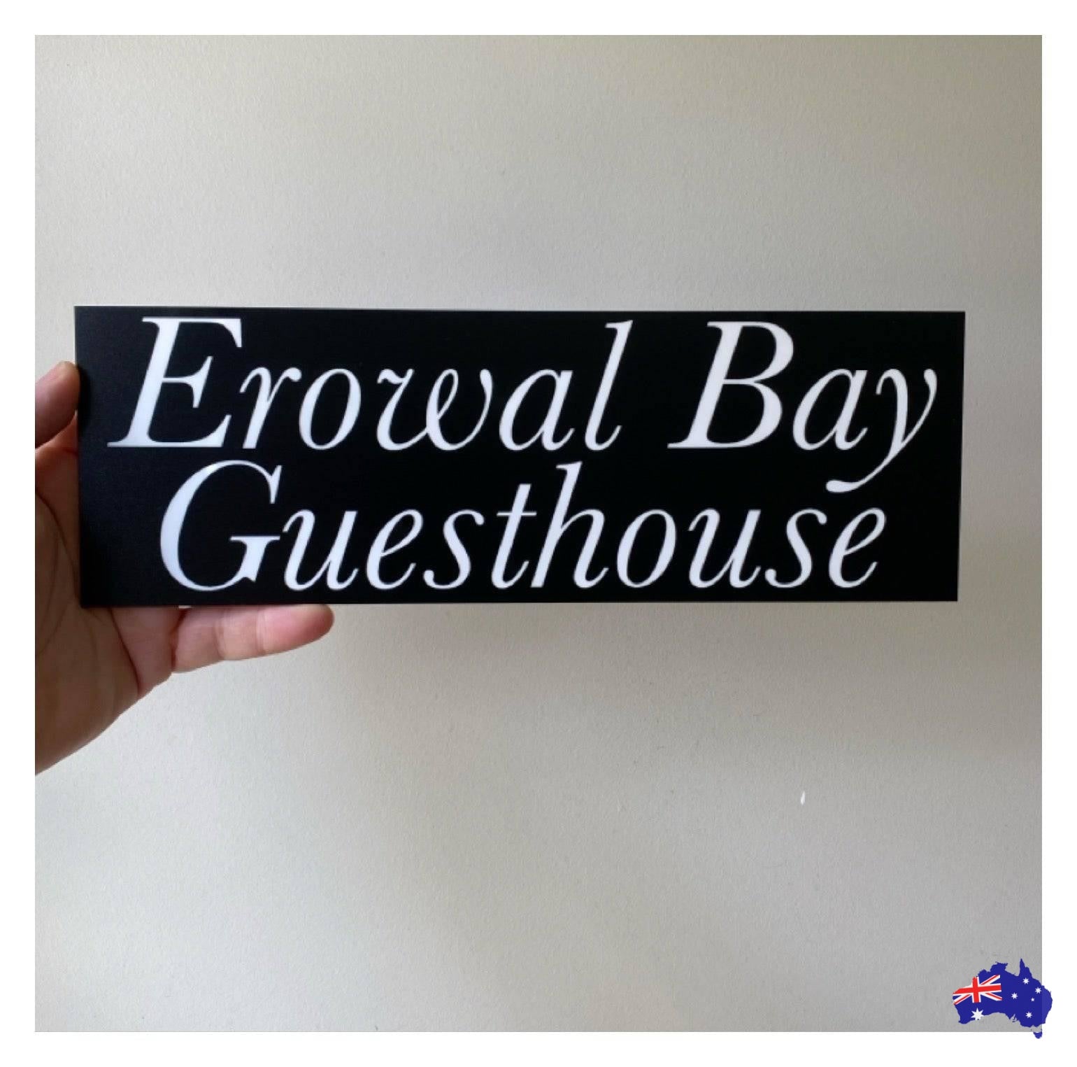 Black White Custom Personalised Sign - The Renmy Store Homewares & Gifts 