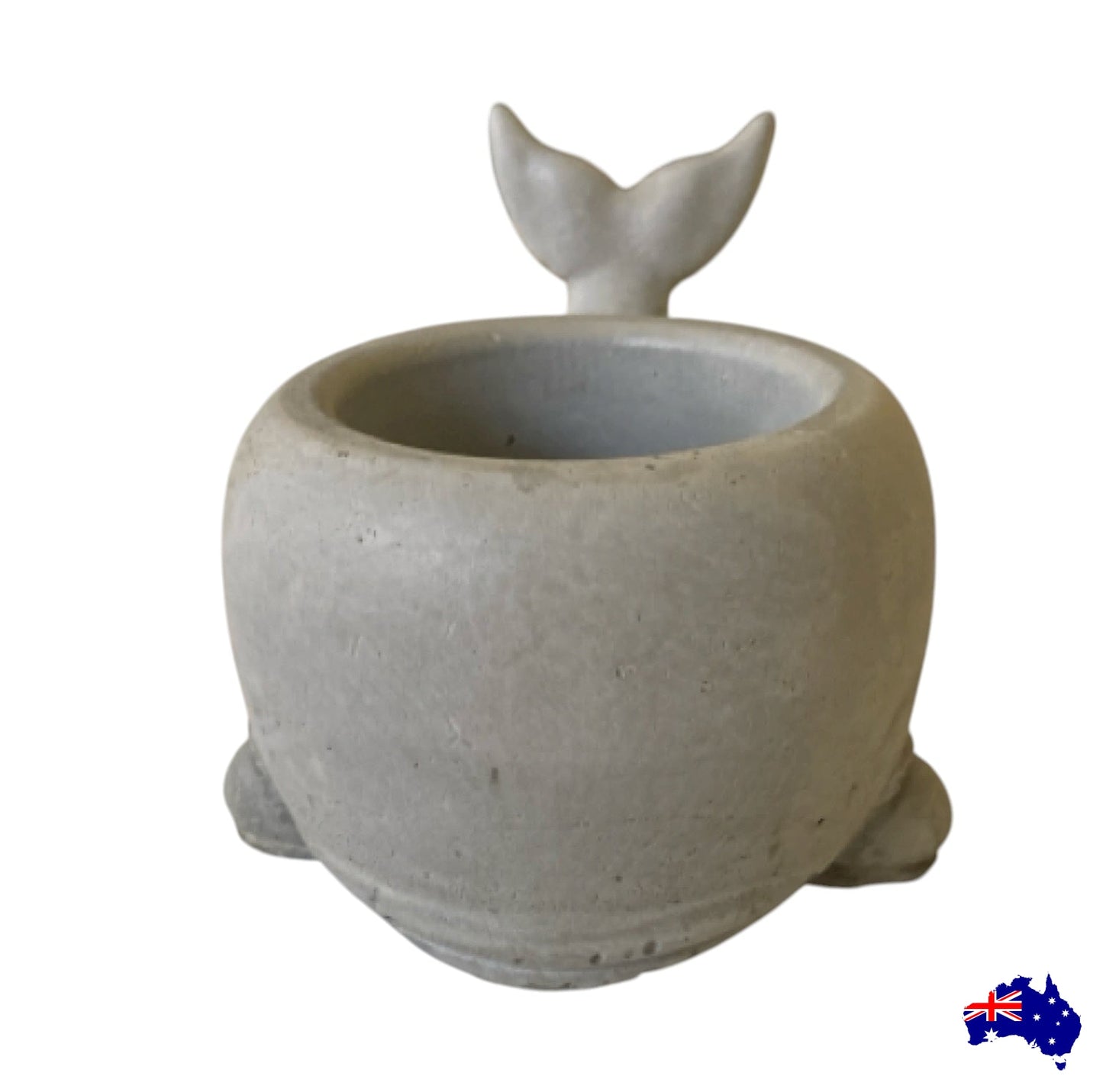 Planter Pot Whale Aussie Handmade Concrete
