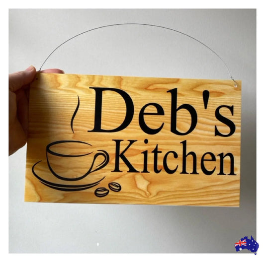 Coffee Café Rustic Personalised Custom Sign - The Renmy Store Homewares & Gifts 