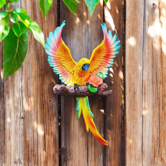 Parrot Bird Wall Hanging Yellow