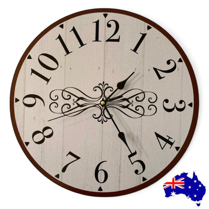 Clock Wall Wooden French Provincial Aussie Made