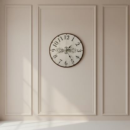 Clock Wall Wooden French Provincial Aussie Made