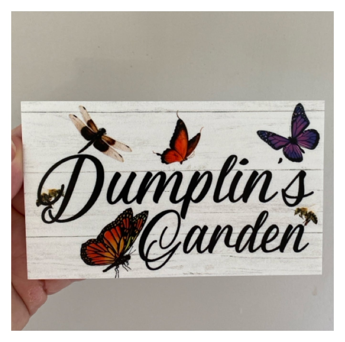 Butterfly Dragonfly Custom Personalised Palace Sign