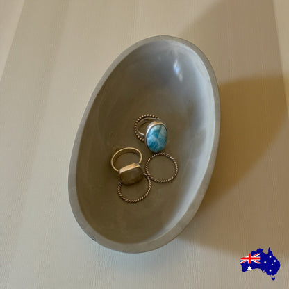 Planter Pot Dish Soap Candle Holder Long Aussie Handmade Concrete