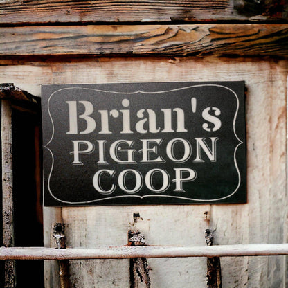 Pigeon Coop Your Name Vintage Custom Sign - The Renmy Store Homewares & Gifts 