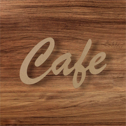 Cafe Coffee Tea Station Wall Word Sign MDF DIY Wooden - The Renmy Store Homewares & Gifts 