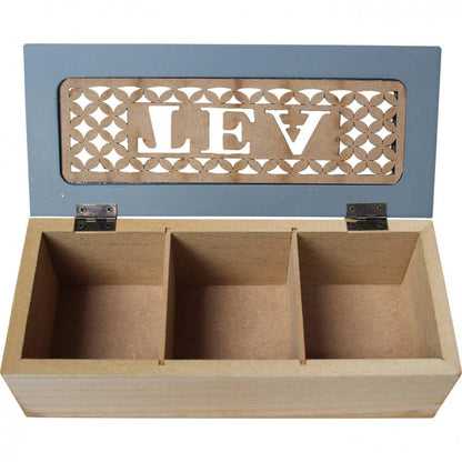 Tea Box Vintage Blue - The Renmy Store Homewares & Gifts 