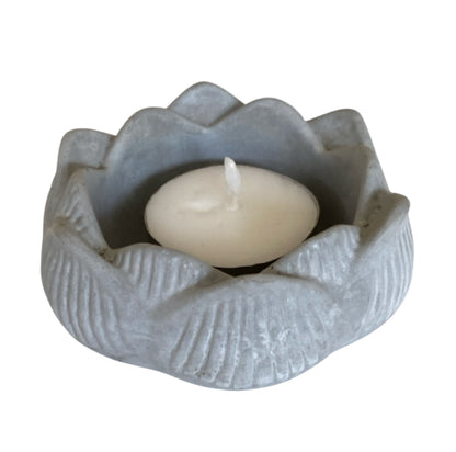 Pure Beeswax Lotus Zen Candle Aussie Handmade