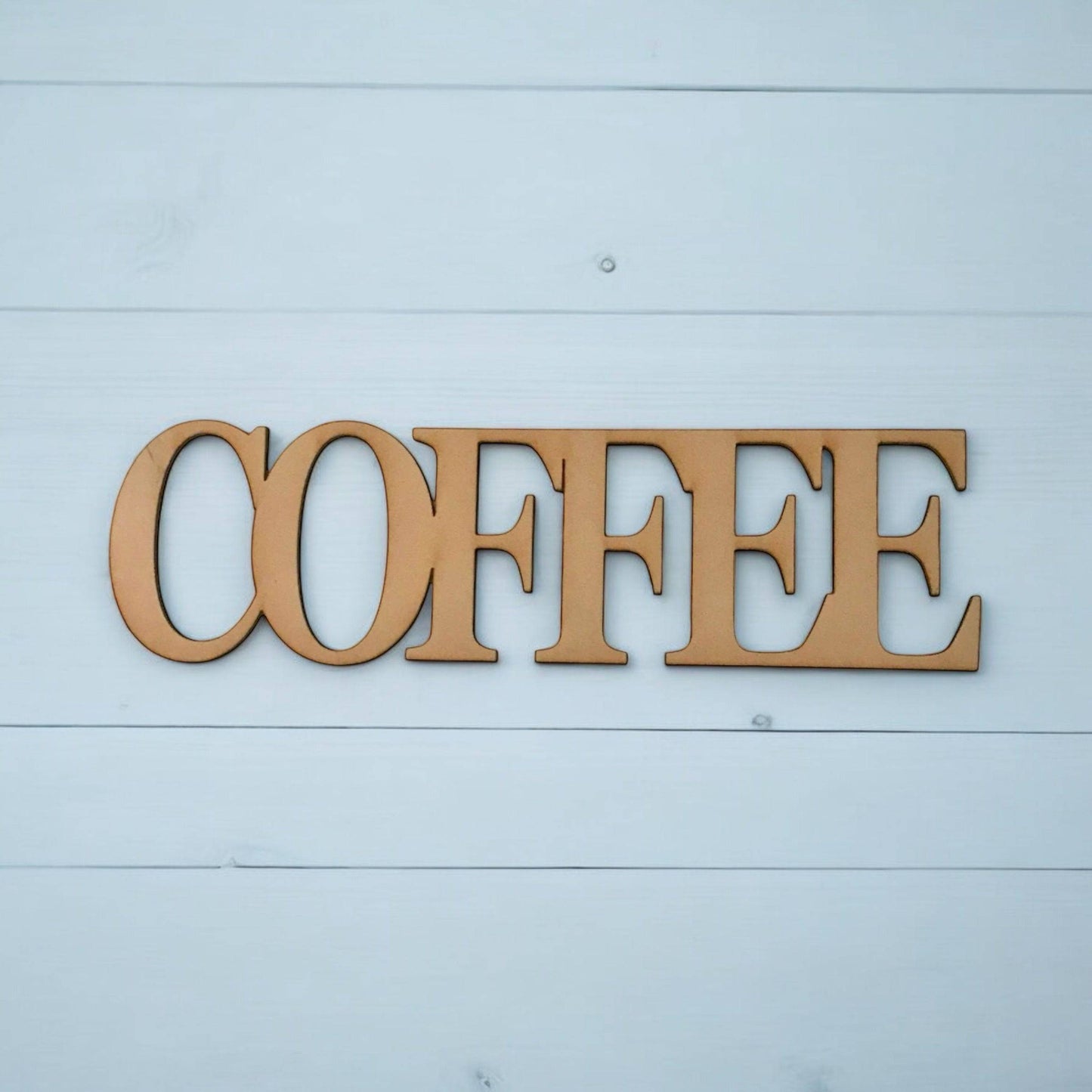 Coffee Word Sign MDF DIY Wooden - The Renmy Store Homewares & Gifts 