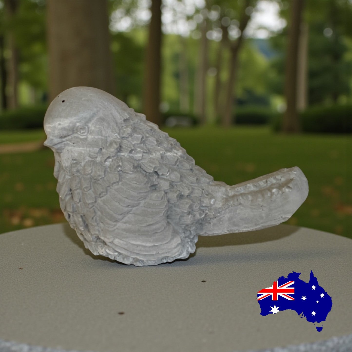 Bird Birdie Aussie Handmade Concrete