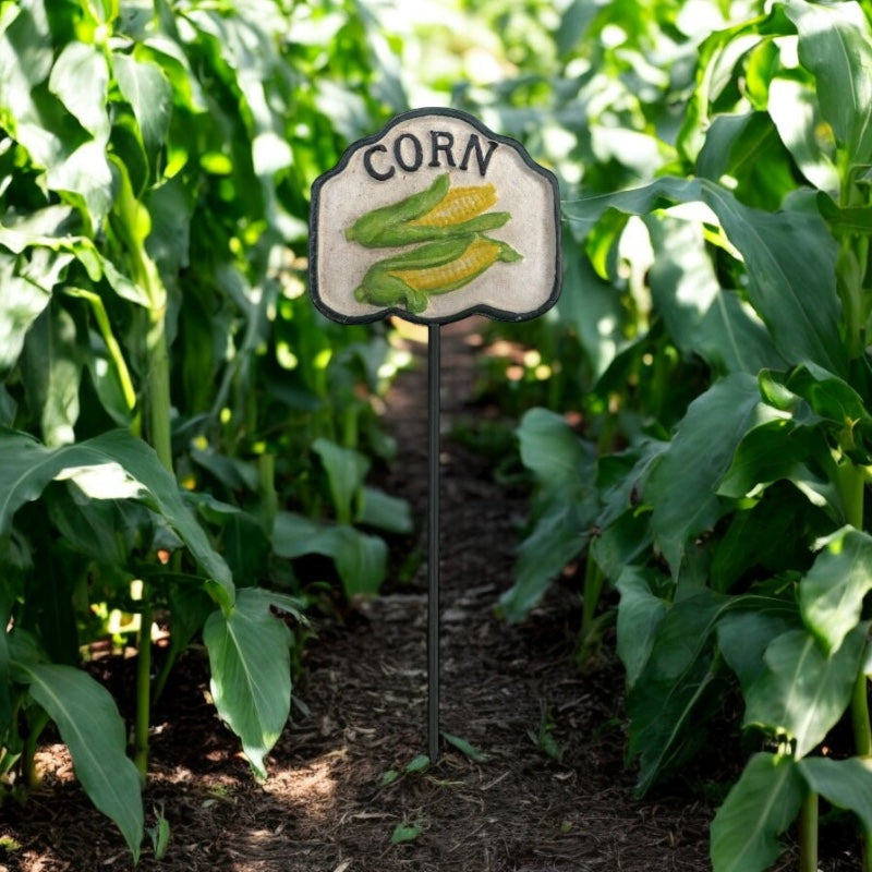 Vegetable Garden Label Stake Rustic Cast Iron