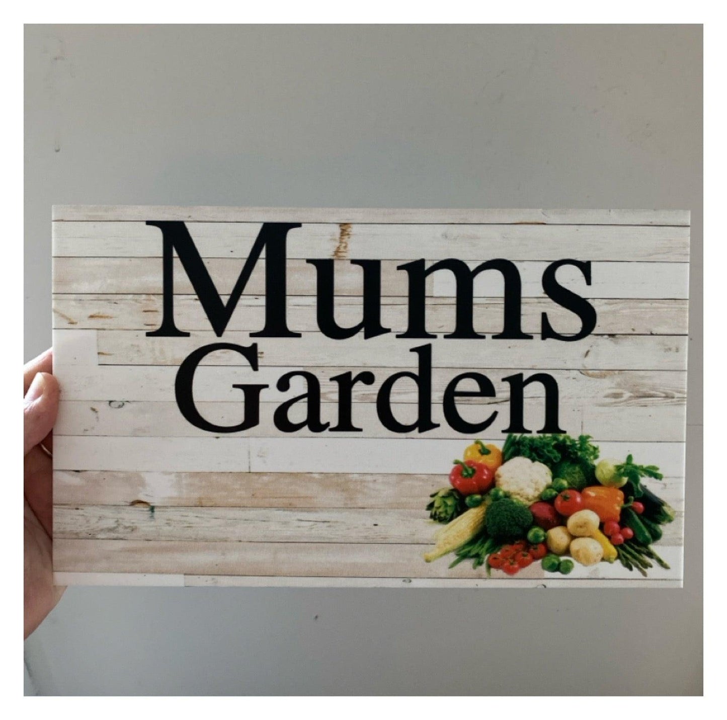 Vegetable Veggie Garden Custom Personalised Sign - The Renmy Store Homewares & Gifts 