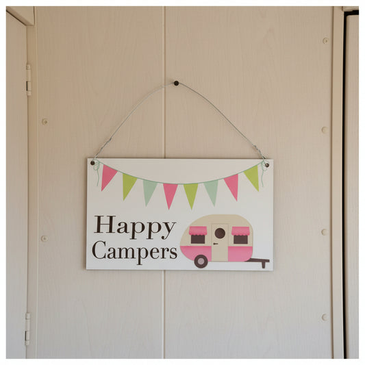 Happy Campers Sign - The Renmy Store Homewares & Gifts 