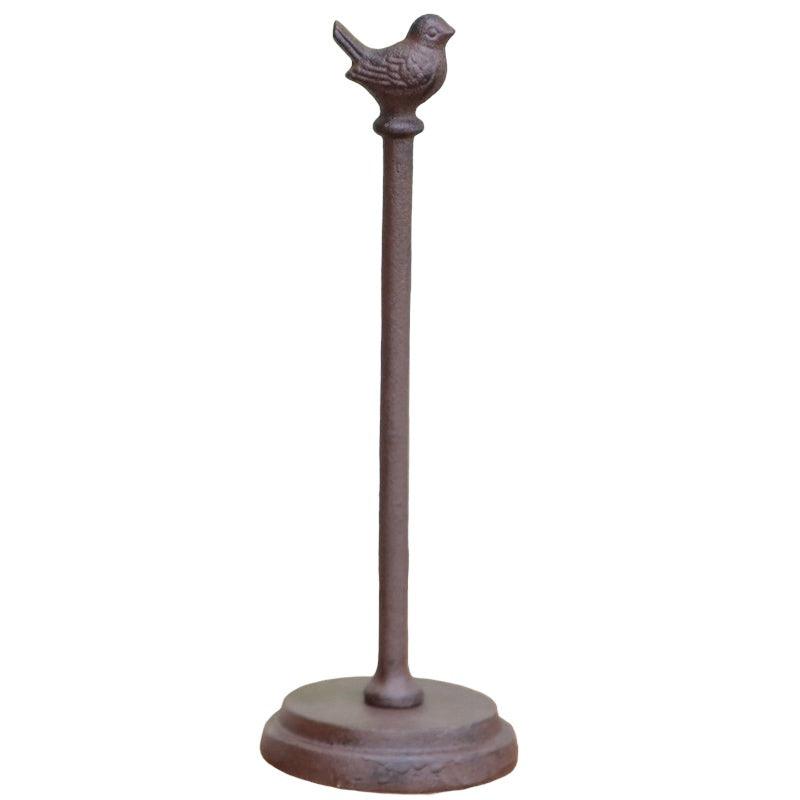 Paper Towel Holder Bird Owl Cast Iron - The Renmy Store Homewares & Gifts 