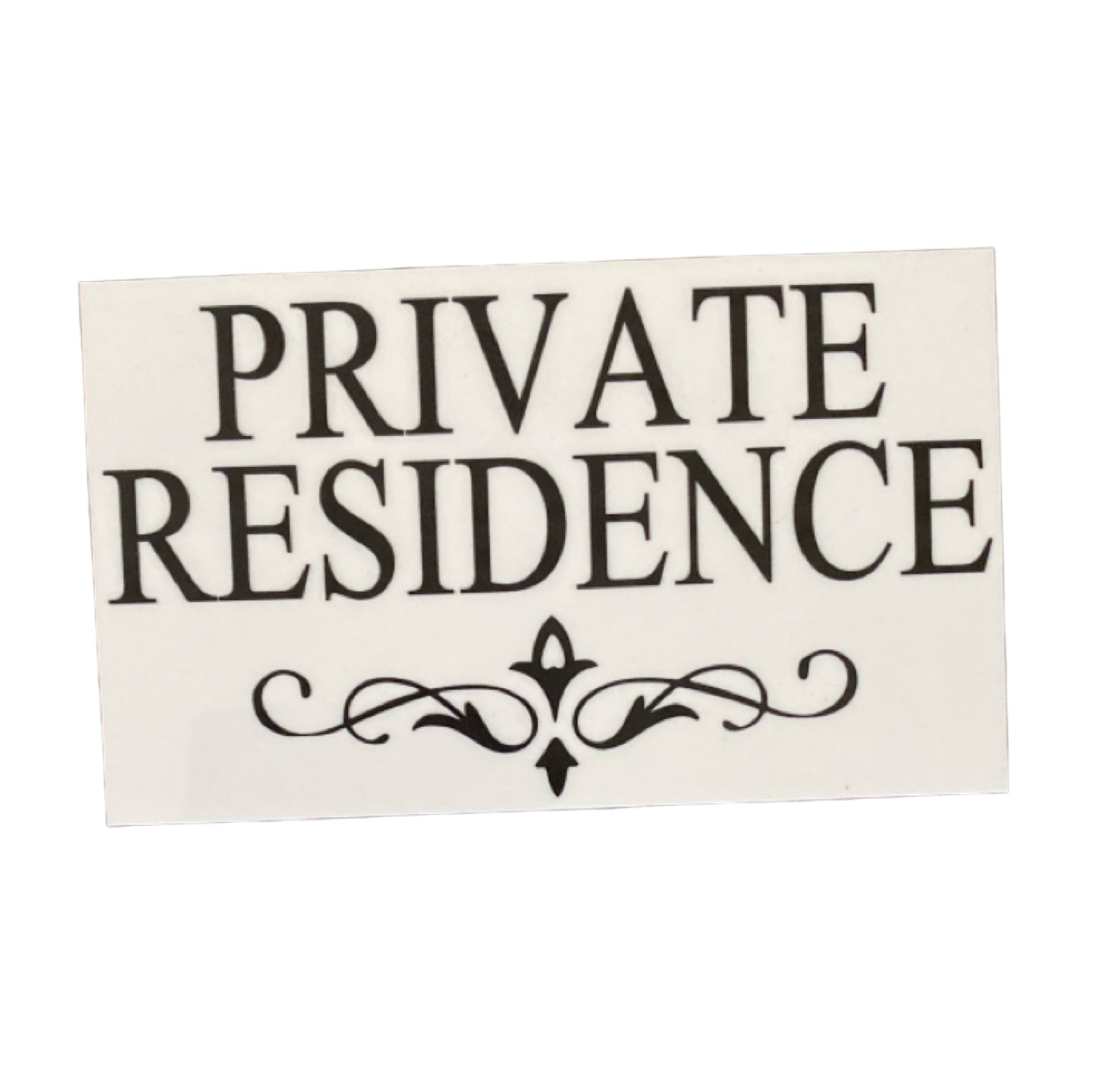 Private Residence Fence Gate Wall Vintage Sign - The Renmy Store Homewares & Gifts 