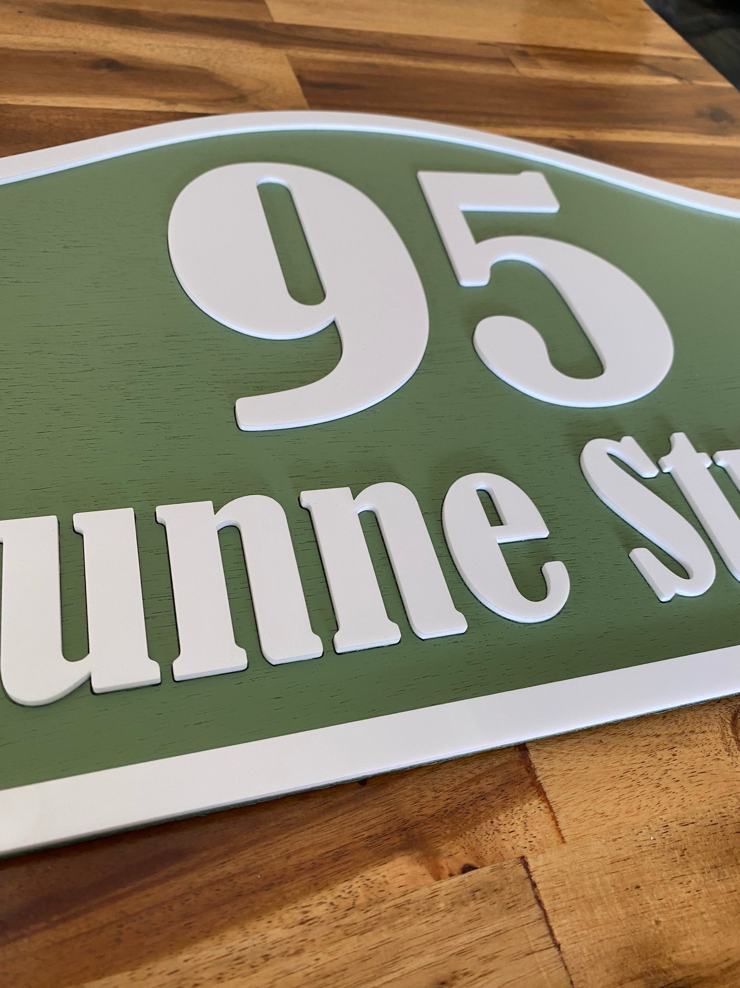 Street Address House Residence Timber Wood Custom Personalised Sign