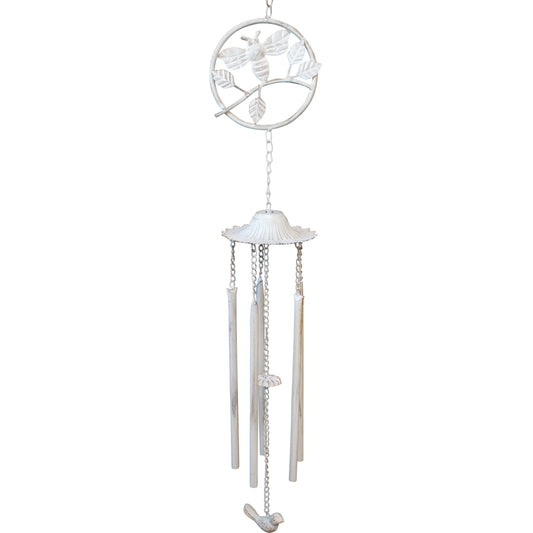 Wind Chime Windchime Bee Rustic White - The Renmy Store Homewares & Gifts 