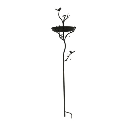 Bird Feeder Branch Stake Heart Metal 120cm