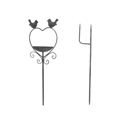 Bird Feeder Stake Heart Metal 100cm