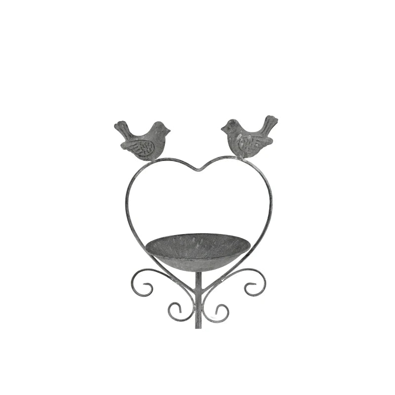 Bird Feeder Stake Heart Metal 100cm