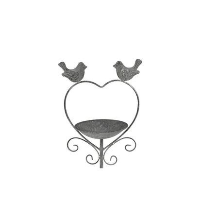 Bird Feeder Stake Heart Metal 100cm