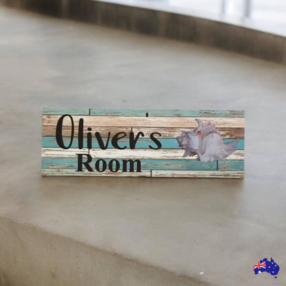 Custom Personalised Beach Shack Shell Room Sign - The Renmy Store Homewares & Gifts 