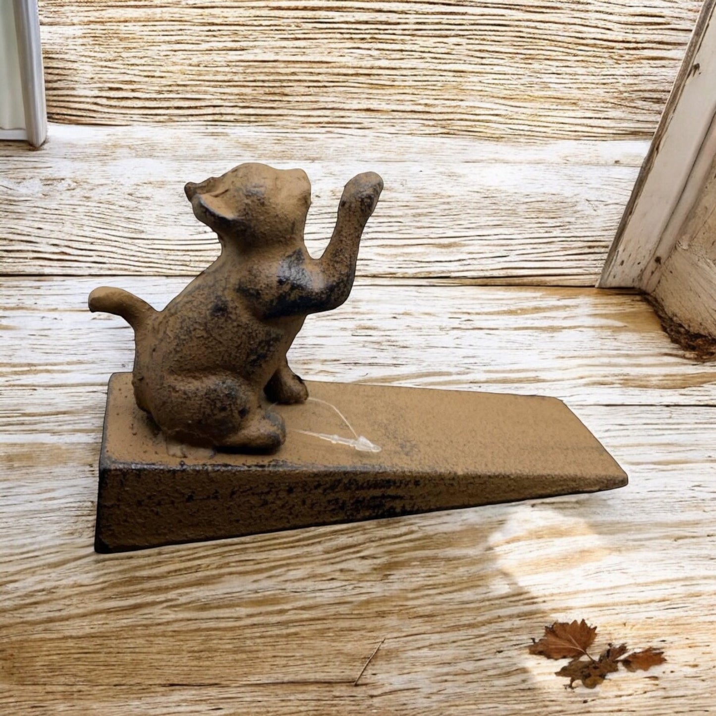 Door Stop Wedge Iron Cat Kitty Cutie