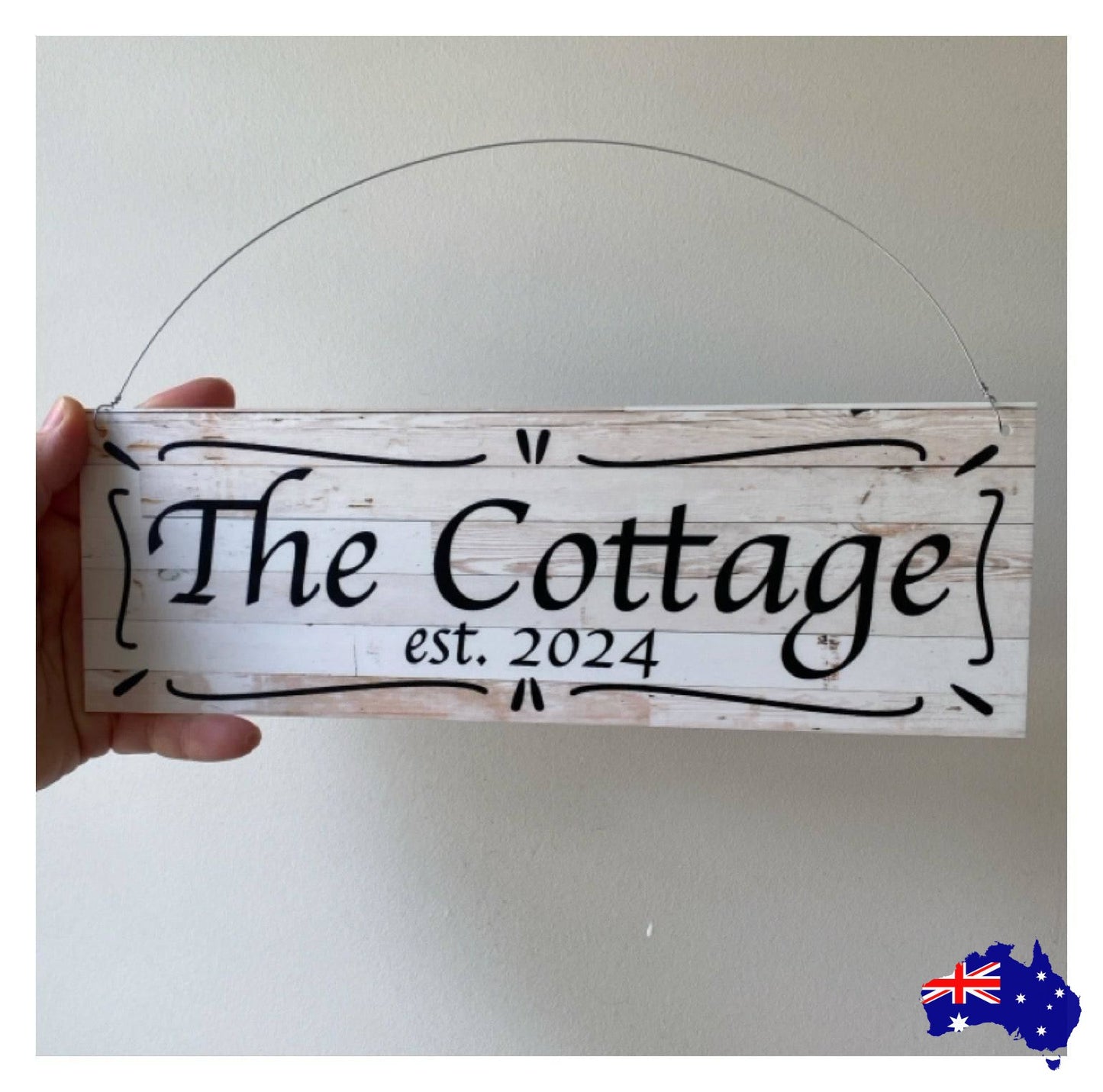 Cottage Custom Personalised Rustic Chic Sign - The Renmy Store Homewares & Gifts 