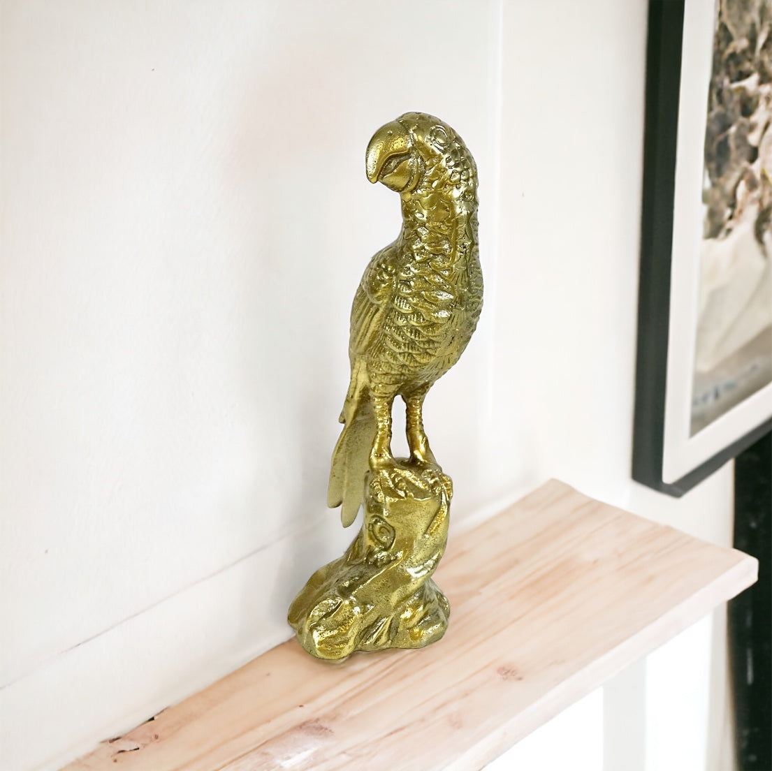 Parrot Bird Vintage Brass Decorative - The Renmy Store Homewares & Gifts 