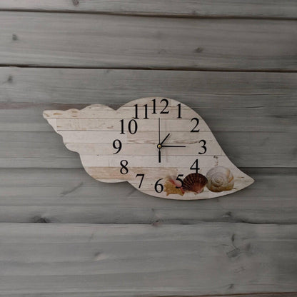 Clock Wall Shell Coastal Beach Aussie Made - The Renmy Store Homewares & Gifts 